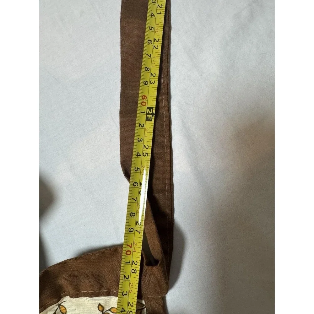 Vintage Half Apron Retro Ambrosia Apple Floral CSC 1979 Homesteading Ties